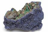 Sparkling Azurite and Malachite Crystal Association - China #217672-1